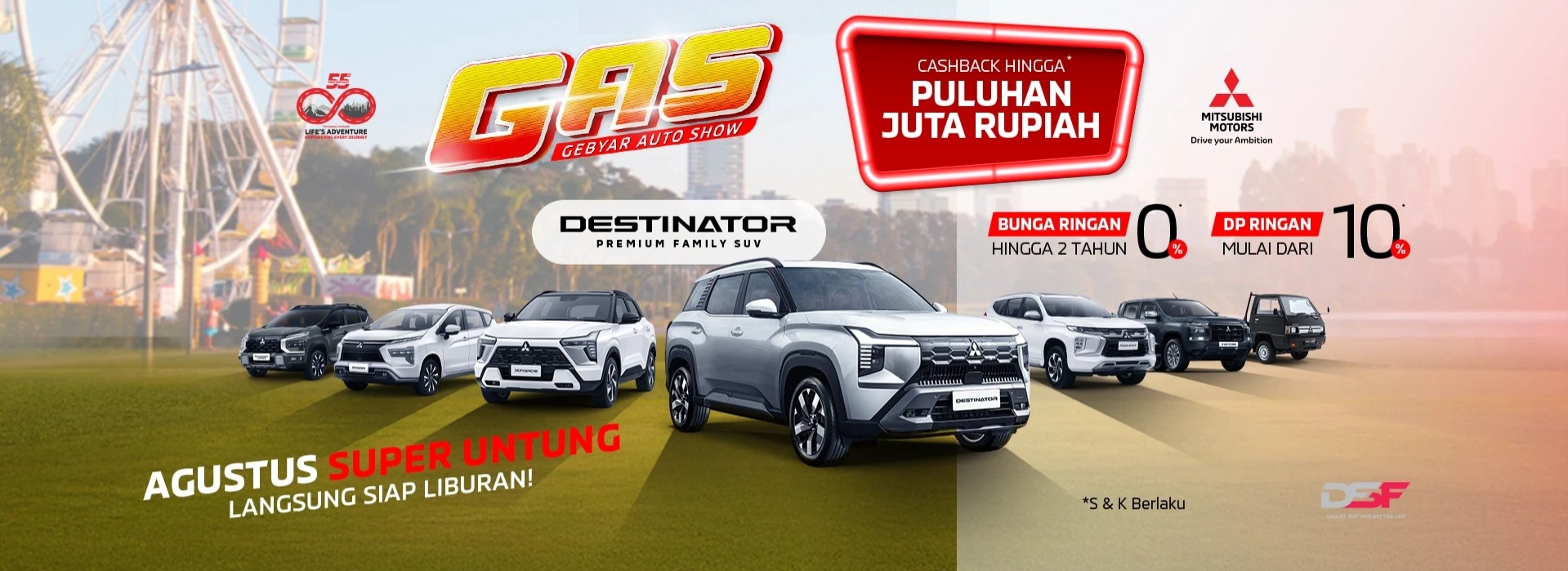 banner gas agustus