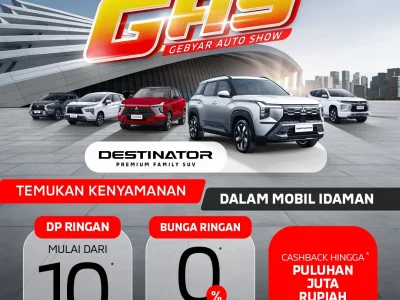Promo Mitsubishi Oktober 2025: Gebyar Auto Show (GAS) Hadirkan DP Mulai 10% dan Bunga 0%